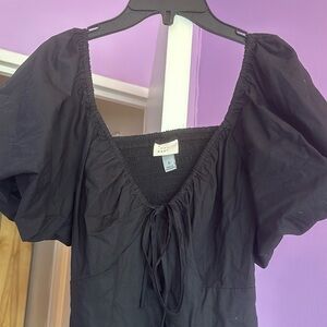 Black, short sleeve dress- worn once